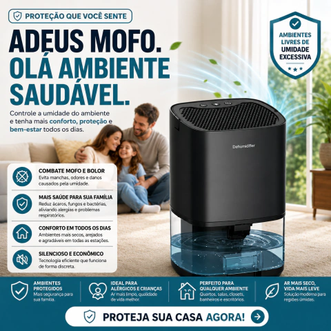 Desumidificador de ar antimofo